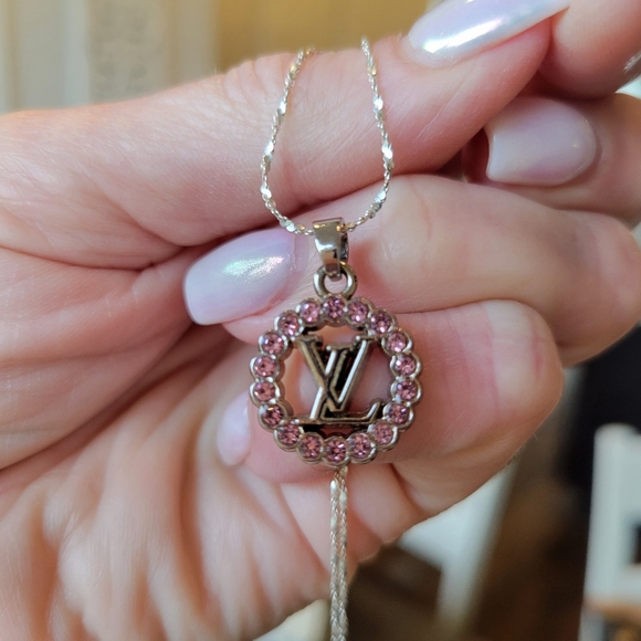 Authentic Louis Vuitton Rhinestone Charm Necklace - Picture 5 of 7